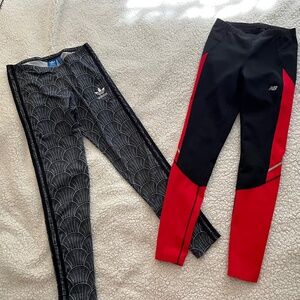New Balance and Adidas Originals Leggings - Size Small